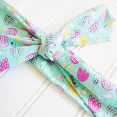 Donna Knotted Headband - Tulips