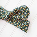  Donna Knotted Headband - Tulips and Daisies on Black