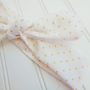  Donna Knotted Headband - Yellow Dots