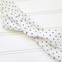  Emma Knotted Headband - Black Dots on White