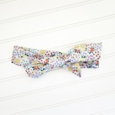  Emma Knotted Headband - Flower Meadow on Blue
