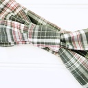  Emma Knotted Headband - Gray White and Pink Plaid