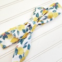  Emma Knotted Headband - Lemons