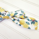  Emma Knotted Headband - Lemons