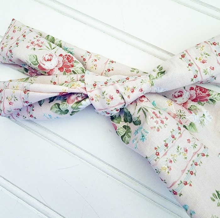 Emma Knotted Headband - Vintage Floral on Pink