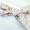  Emma Knotted Headband - Vintage Floral on Pink