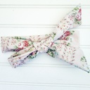 Emma Knotted Headband - Vintage Floral on Pink