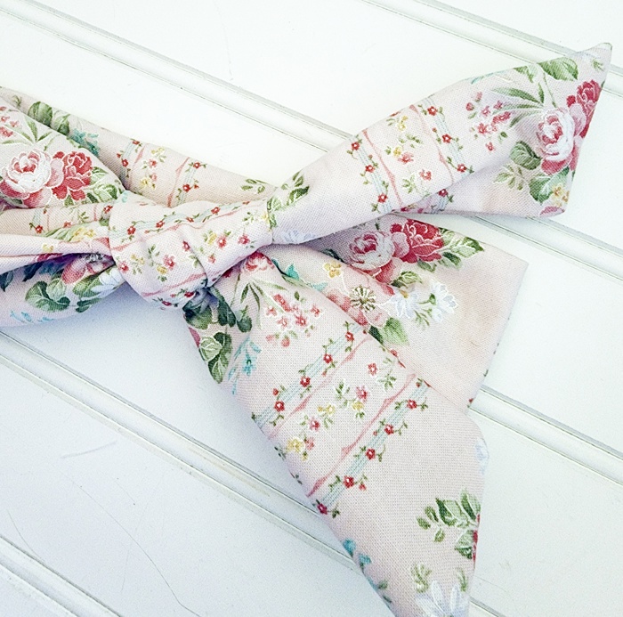 Emma Knotted Headband - Vintage Floral on Pink