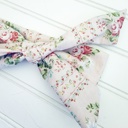  Emma Knotted Headband - Vintage Floral on Pink