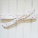  Lois Skinny Headband - Aqua, Gold and Coral Triangles