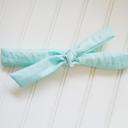  Lois Skinny Headband - Dots on Light Blue