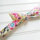  Lois Skinny Headband - Floral on Lime