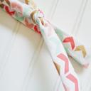  Lois Skinny Headband - Gold and Pastel Arrows