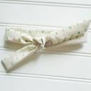 Lois Skinny Headband - Green Alphabet