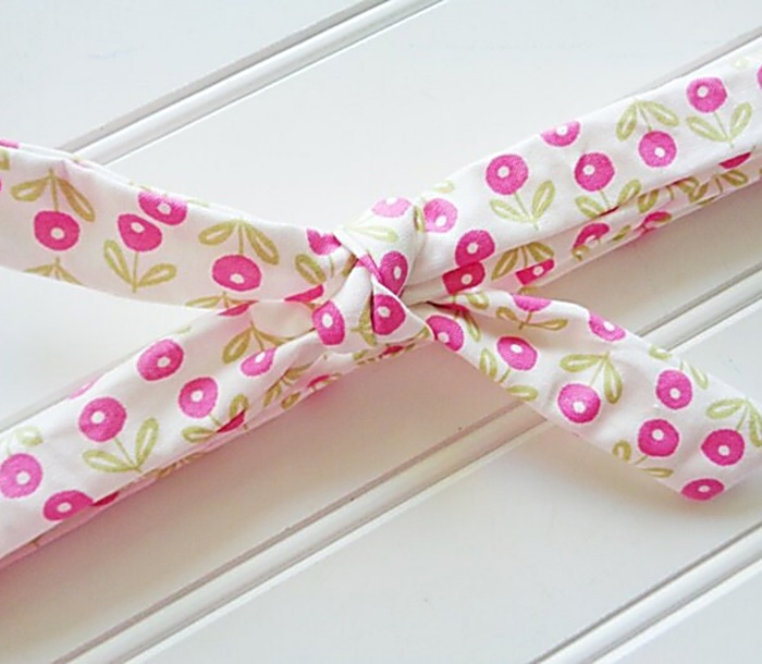 Lois Skinny Headband - Pink Flowers