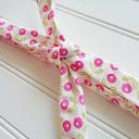  Lois Skinny Headband - Pink Flowers