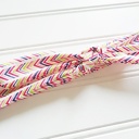  Lois Skinny Headband - Pink, Blue and Lime Chevron