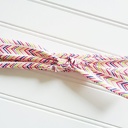  Lois Skinny Headband - Pink, Blue and Lime Chevron