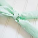  Lois Skinny Headband - Triangles on Mint