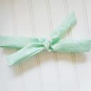  Lois Skinny Headband - Triangles on Mint
