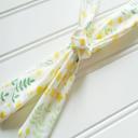  Lois Skinny Headband - Yellow Floral