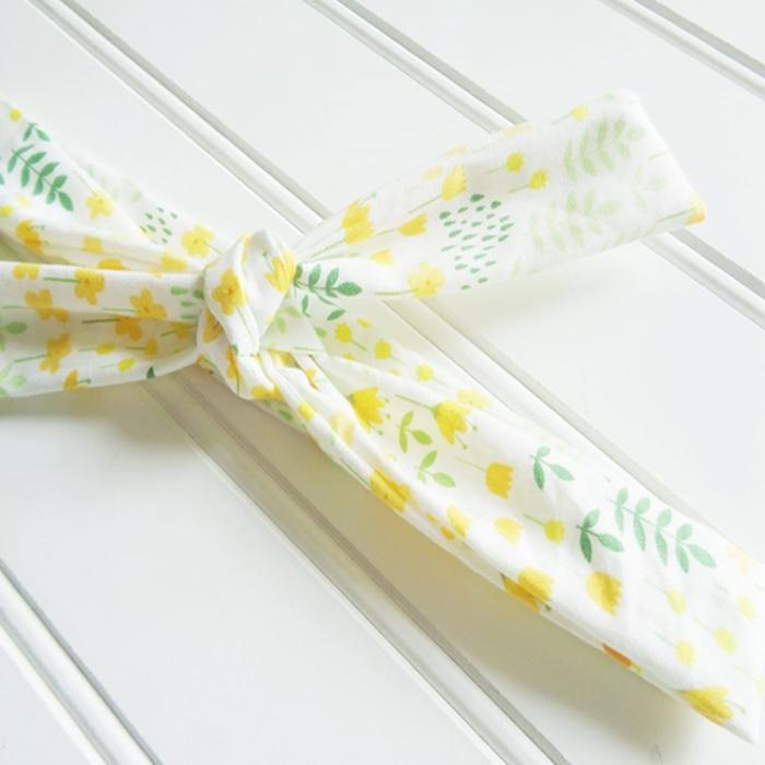 Lois Skinny Headband - Yellow Floral