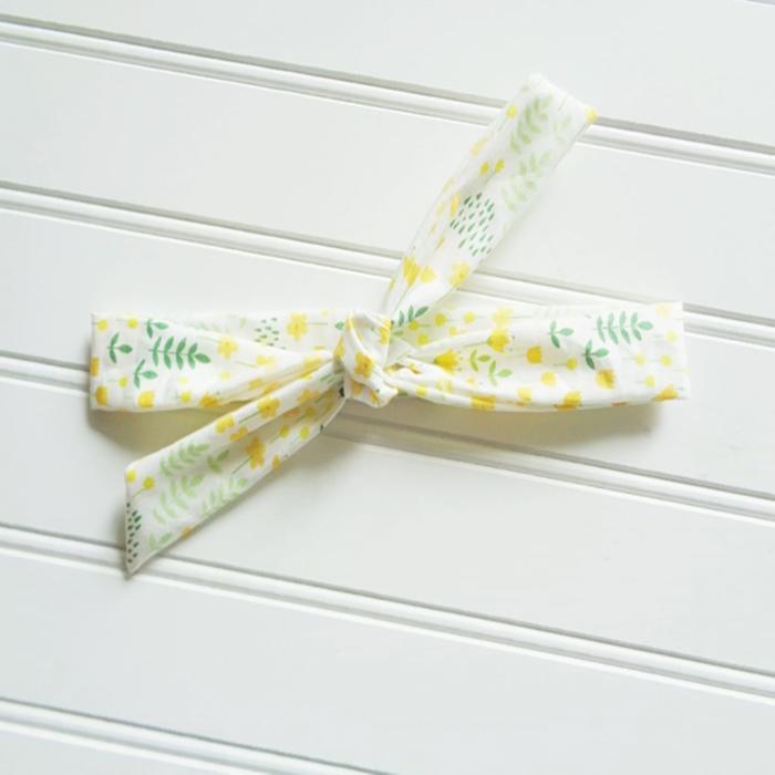 Lois Skinny Headband - Yellow Floral