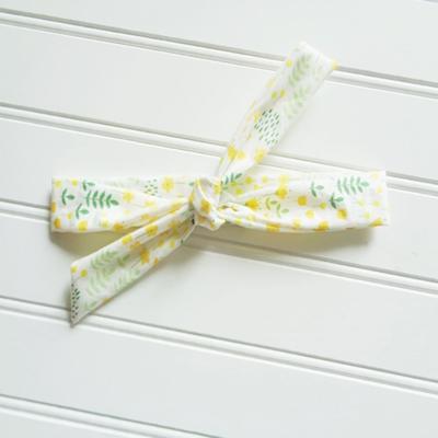 Lois Skinny Headband - Yellow Floral