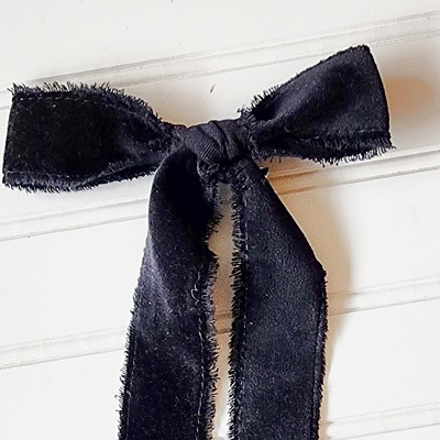 Hair Bows - Black Velvet