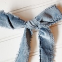  Hair Bows - Blue Velvet