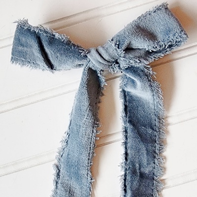 Hair Bows - Blue Velvet