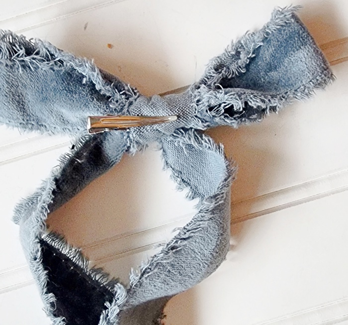 Hair Bows - Blue Velvet