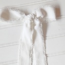  Hair Bows - White Velvet