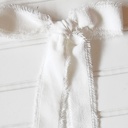  Hair Bows - White Velvet