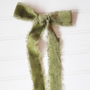  Hair Bows - Green Velvet