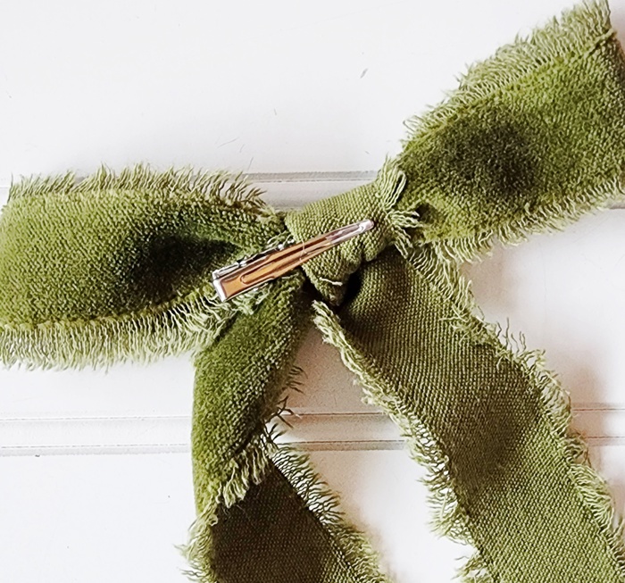 Hair Bows - Green Velvet