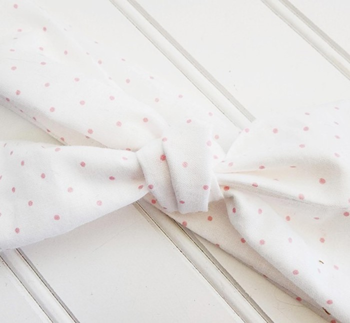 Donna Knotted Headband - Pink Dots