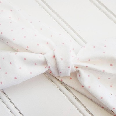 Donna Knotted Headband - Pink Dots