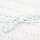  Donna Knotted Headband - Teal Flowers
