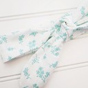  Donna Knotted Headband - Teal Flowers