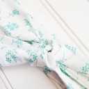  Donna Knotted Headband - Teal Flowers