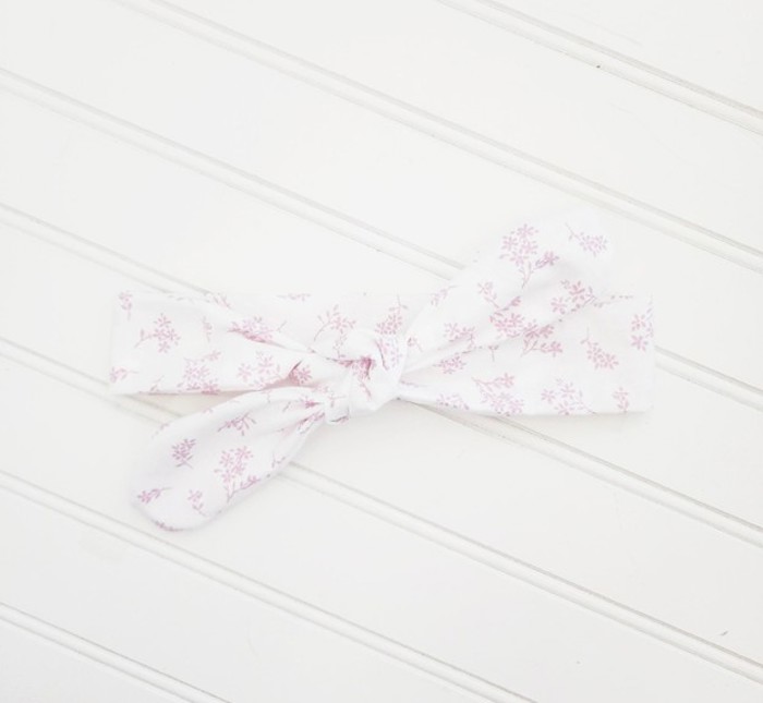 Donna Knotted Headband - Lilac Flowers
