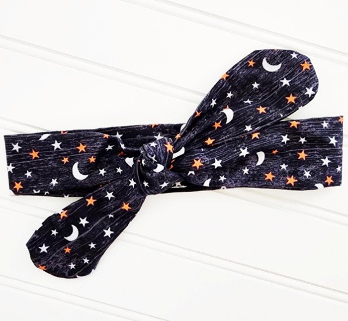 Donna Knotted Headband - Moons and Stars