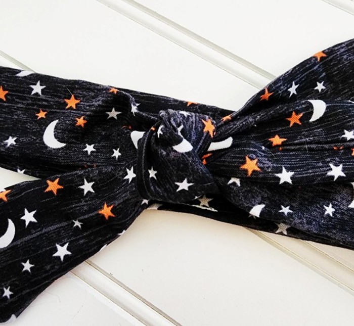 Donna Knotted Headband - Moons and Stars