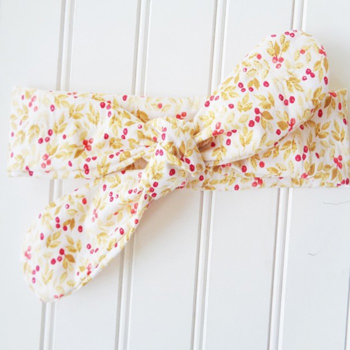 Donna Knotted Headband - Gold Berries