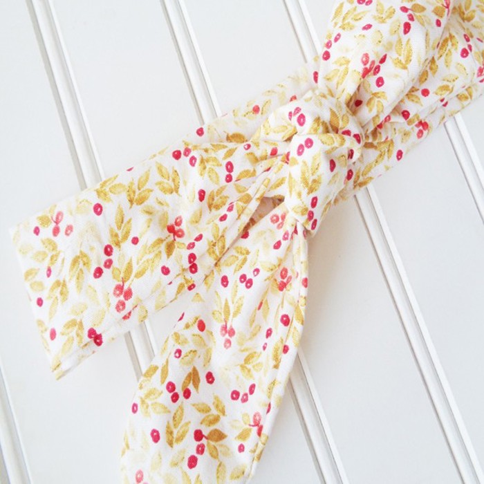 Donna Knotted Headband - Gold Berries