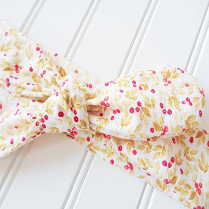 Donna Knotted Headband - Gold Berries