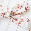  Knotted Headband - Gold Berries and Leaves on Mint