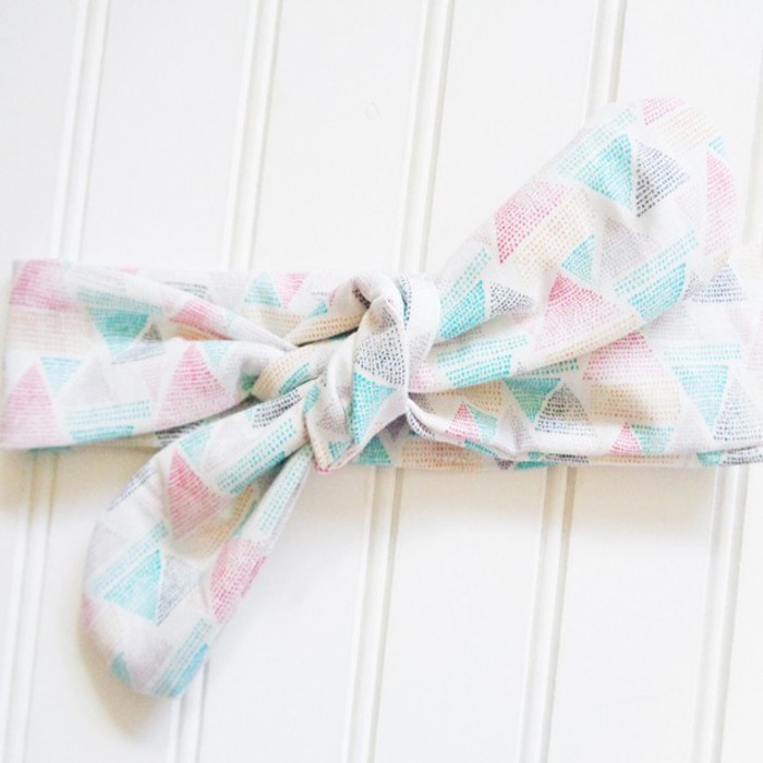 Donna Knotted Headband - Triangles