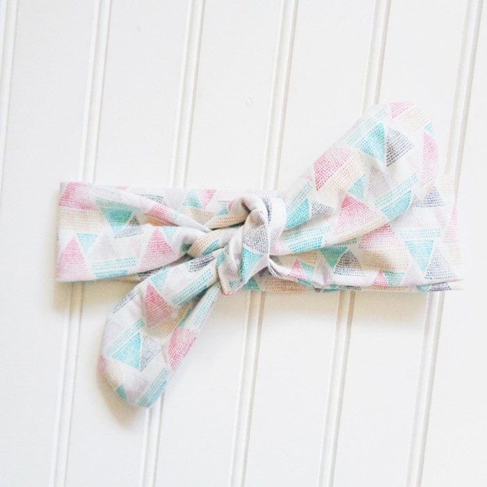 Donna Knotted Headband - Triangles